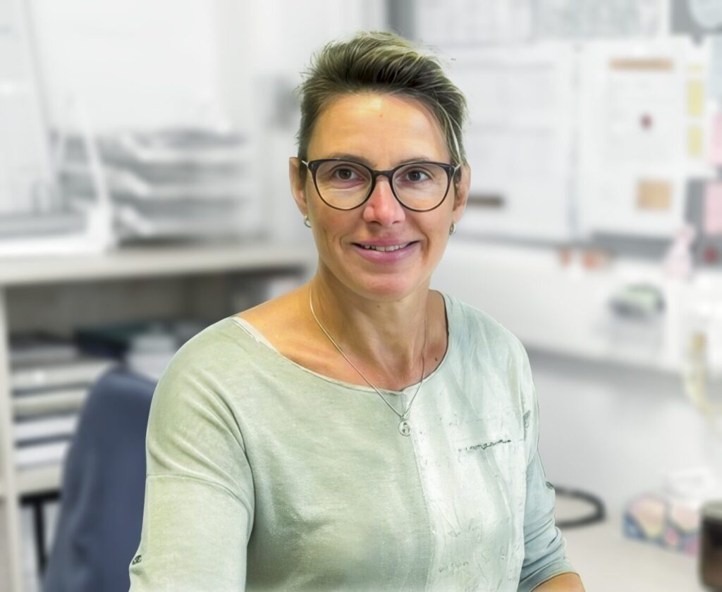 Bild der Kontaktperson (Steffi) bei der Tafel