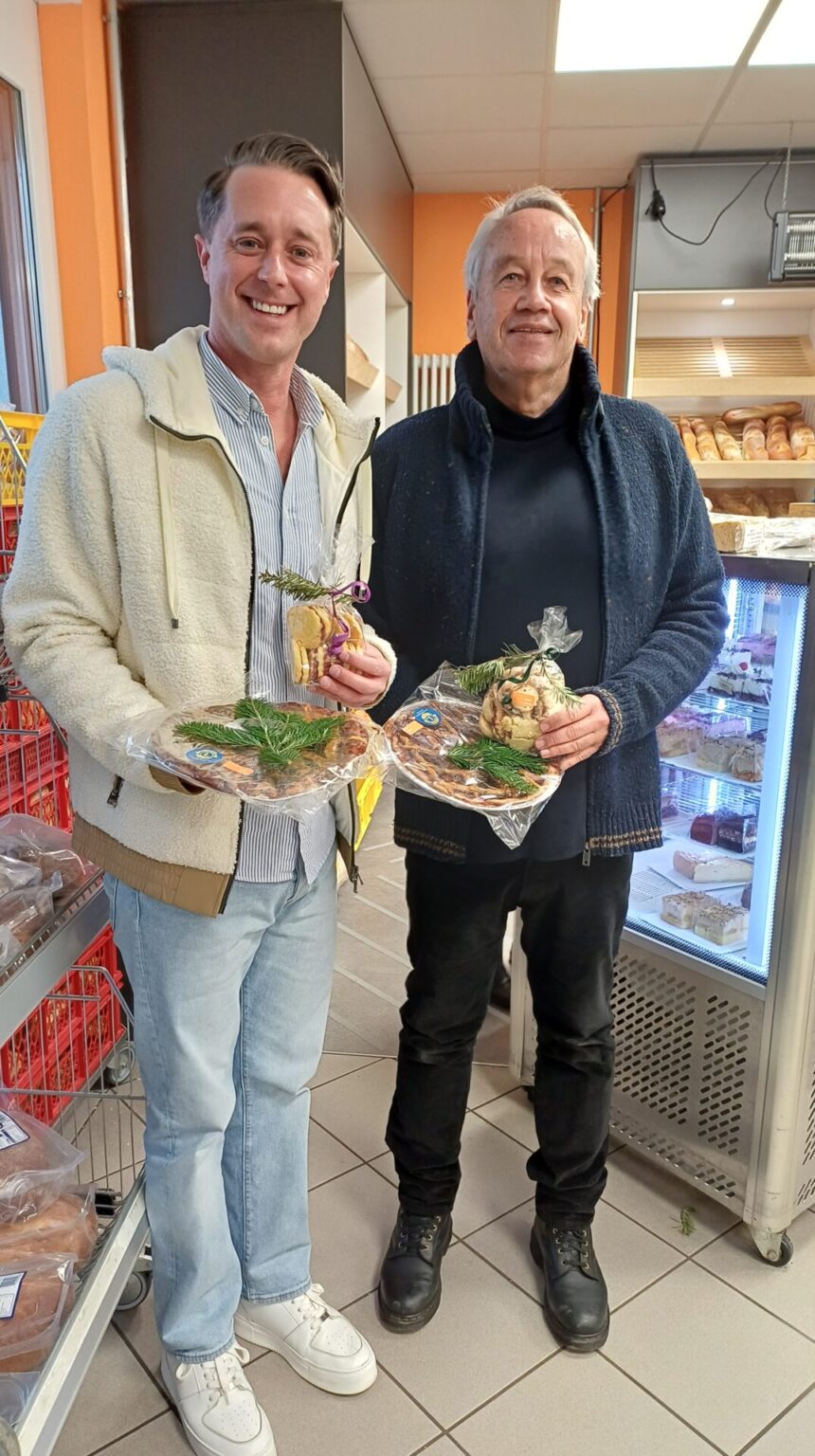 v.l. Präsident Lions Club Alt-Freiburg , 1. Vorsitzender Tafel-Freiburg Jochen Apprich